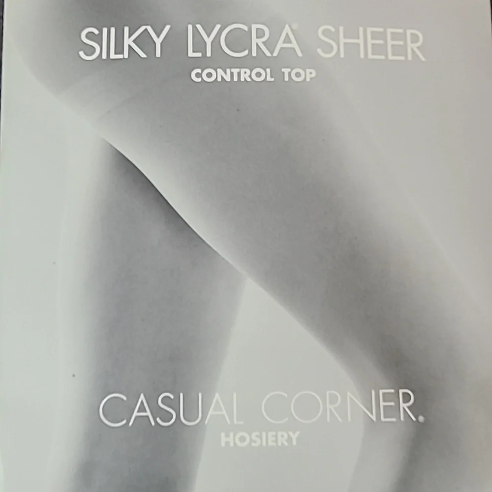 Nude Pantyhose Silky Lycra Sheer control top sandalfoot‎ hosiery